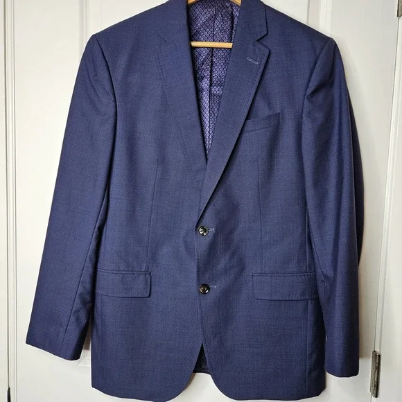 Ted Baker Endurance 2 Button Blazer Blue Size 40R‎ Wool