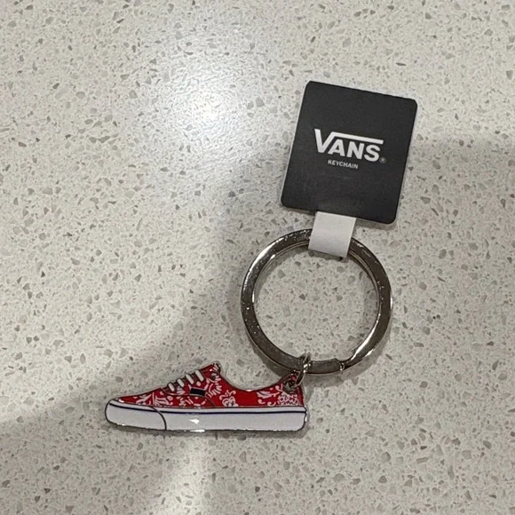 Vans Red Sneaker Keychain