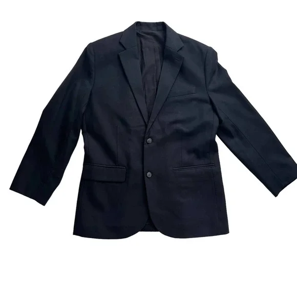 L.L.Bean Wool Blazer Sport Coat in Navy Blue Men Size 38R
