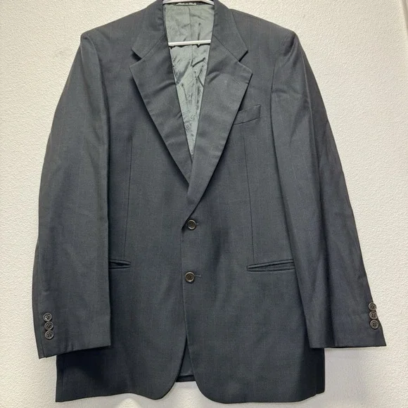 Valentino Uomo Wool Blue Gray Italy‎  US 40L