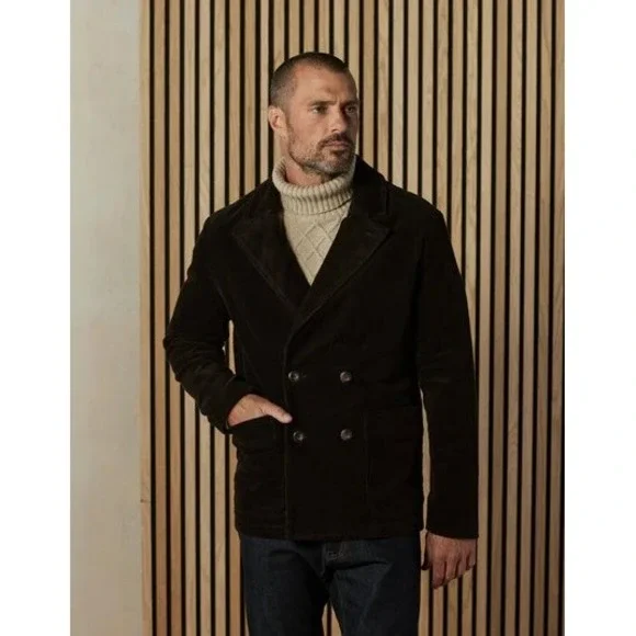 The Normal Brand Hawthorne Cord Blazer in Chestnut Brown, Men's Size Small, NWT