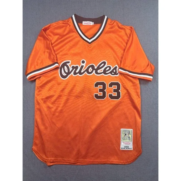 Mitchell‎ & Ness Orioles Eddie Murray 33 1989 Jersey Orange Size 52 MLB
