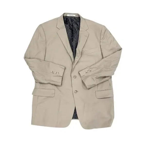 Joseph Abboud Zignone Wool Blazer Sport Coat Super 110s Gray Men 46R