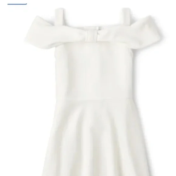 The Children’s Place Girls White Dress 8 NEW