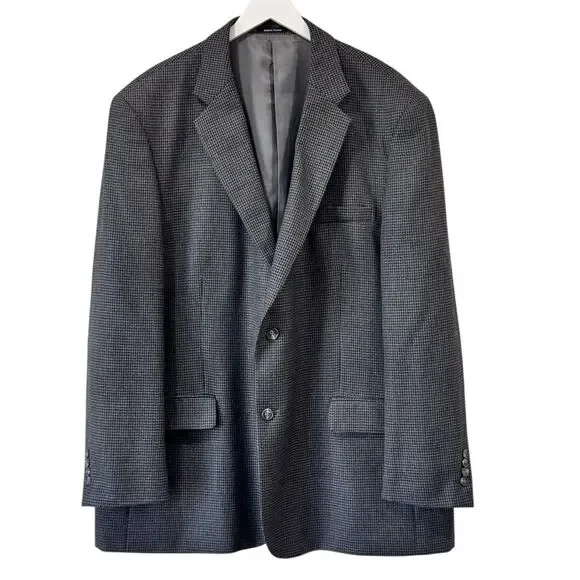 Joseph & Feiss Houndstooth Sport Blazer Coat Grey Black Viscose Polyester 50L