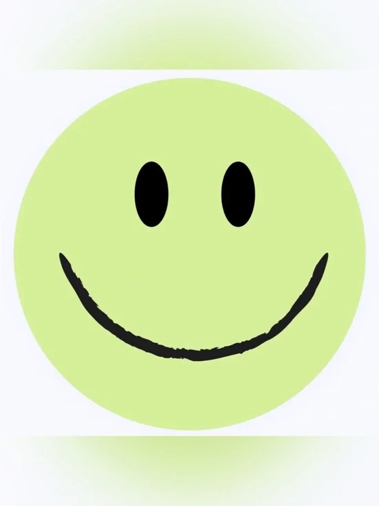 50 STICKERS - 2” ROUND - SMILE