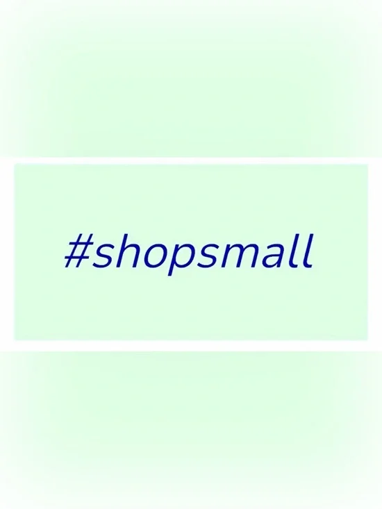 50 STICKERS - 2.25” x 1.25” - #SHOPSMALL
