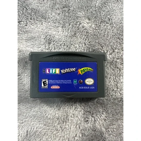 The Game of Life Yahtzee Payday Nintendo Game Boy Advance GBA AGB-B3UE-USA