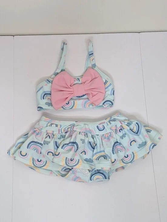 Ruffle Butts Rainbow 2 Piece Bikini 6-12m