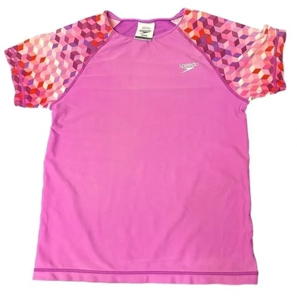 SPEEDO UV Block for kids Pink/Purple M Tee