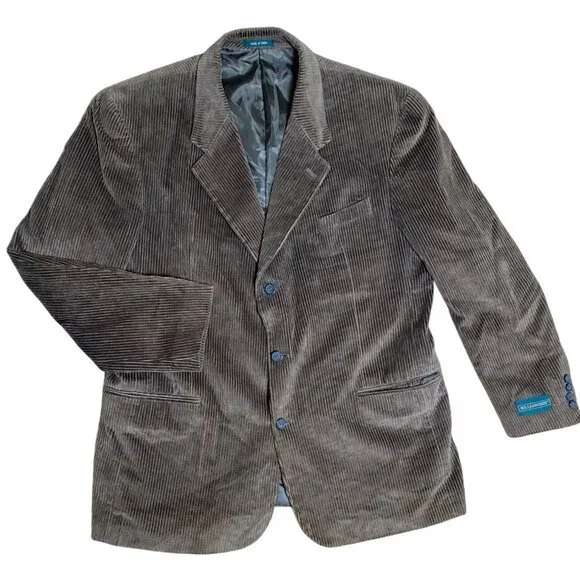 Hill & Archer Brown Corduroy Blazer Sport Jacket‎ Mens Size 42