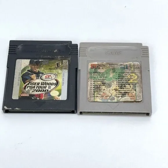 Tiger Woods PGA Tour 2000 + Super 25 in 1 Nintendo Gameboy AS IS - Untested