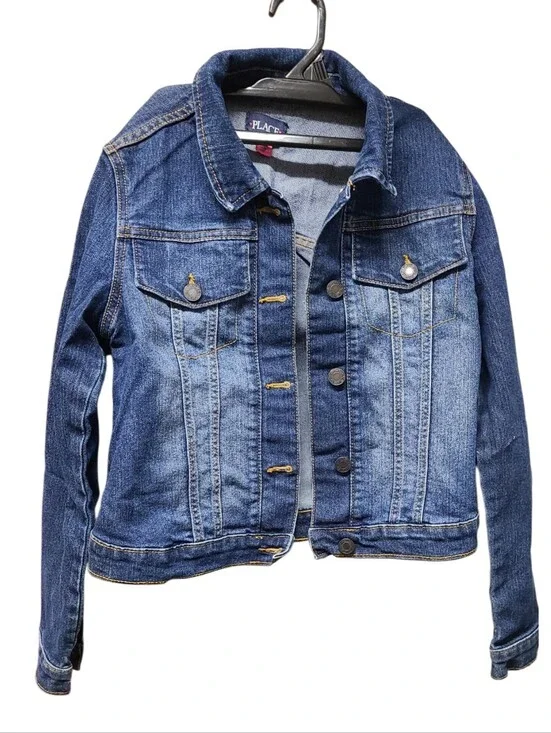 The Children’s Place Girls Blue Denim Jacket Size XL