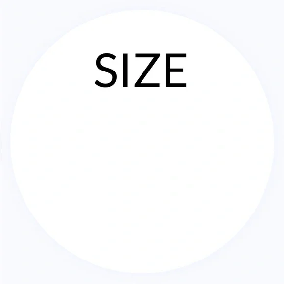 30 STICKERS - 2” ROUND - SIZE LABELS TO FILL IN & INPUT ODD SIZES OR # SIZES