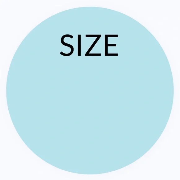 30 STICKERS - 2” ROUND - SIZE LABELS TO FILL IN & INPUT ODD SIZES OR # SIZES