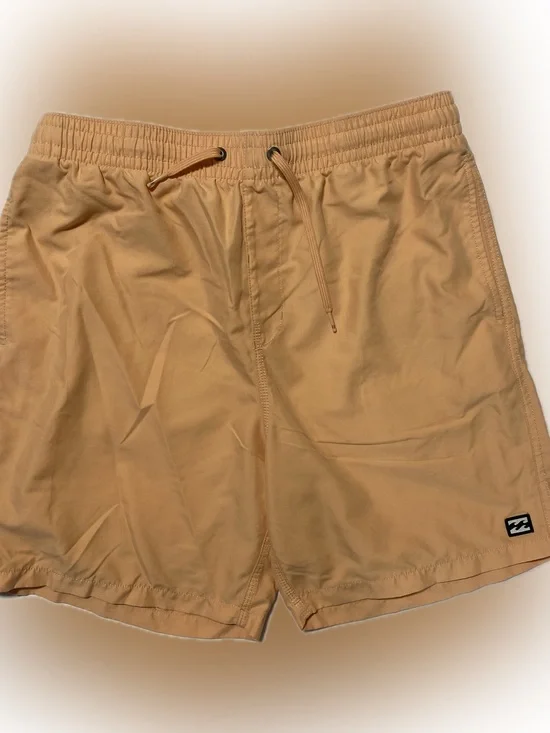 Billabong Peach/Tan Elastic Waist Swim Shorts
