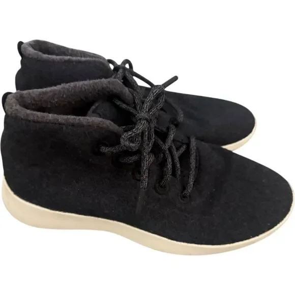 Allbirds Women 10 WRUM Wool Runner Up Mizzle Blue High-top Chukka Shoes Sneakers