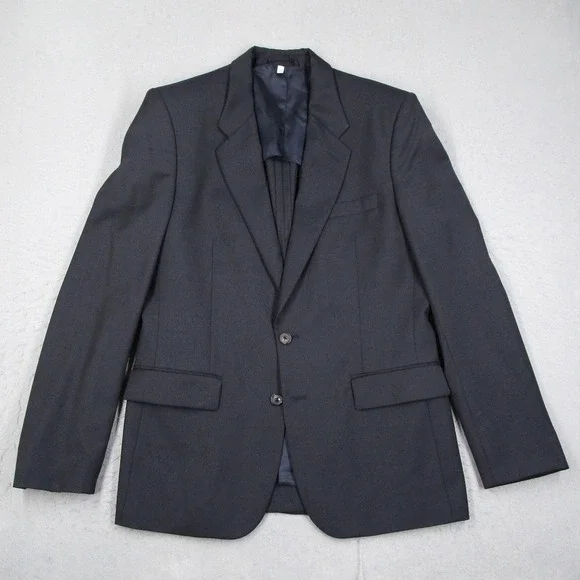 Maison Martin Margiela 14 Mens Slim Fit Wool Blazer Navy Blue Italy IT 52 US 42