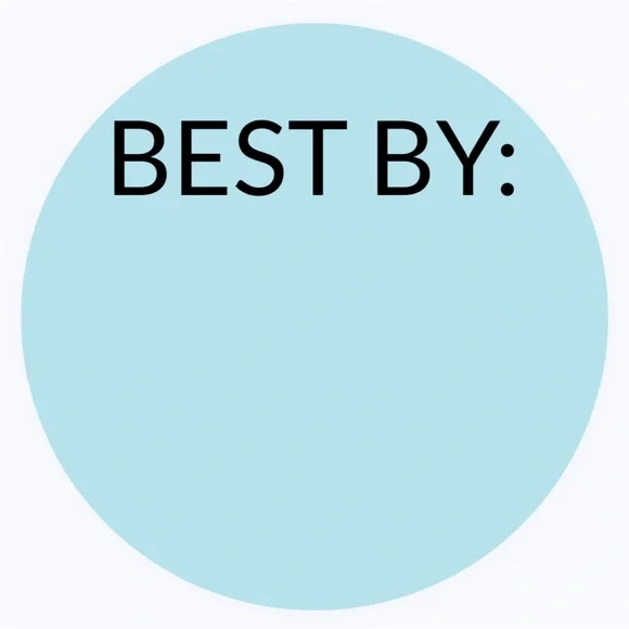 30 STICKERS - 2” ROUND - BEST BY LABELS TO FILL IN & INPUT EXPIRATION DATES