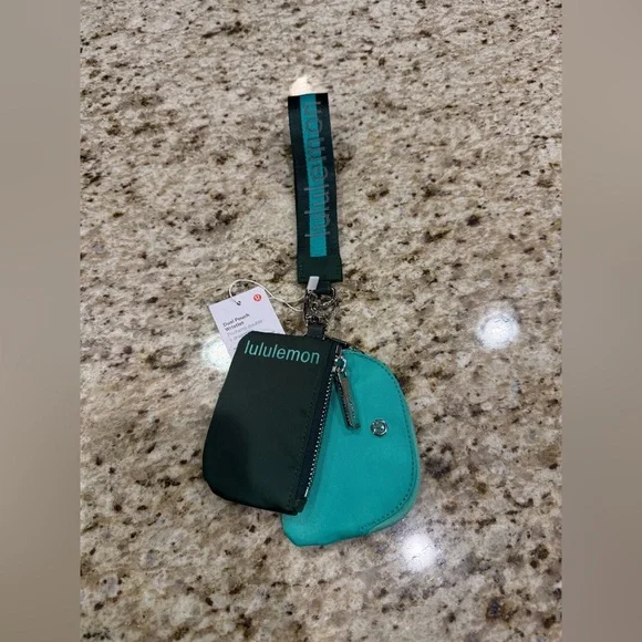 Lululemon Athletica Green Dual Pouch Wristlet