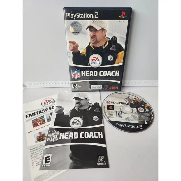 NFL HEAD COACH EA Playstation 2, PS2)  Complete Tested