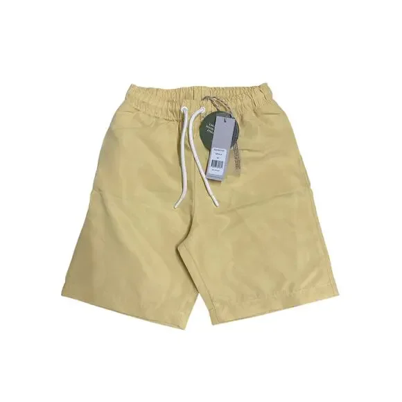 NEW NWT  3Y Sunday Collective Boys yellow Swim trunks organic lined
