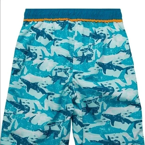 Big Chill Boys' Swim Trunks - UPF 50+ Quick Dry Shark Board Shorts Bathing Suit