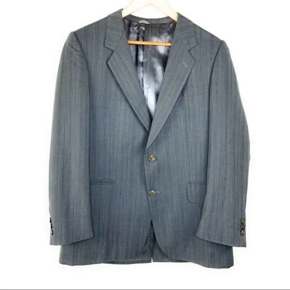 Size 40R Bartolini 2 Button Grey Blazer