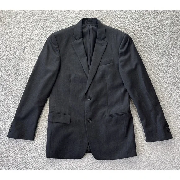 John Varvatos Loft Blazer Mens 38R Dark Gray‎ Blend Blazer Sports Coat Jacket
