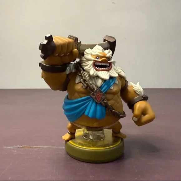 Video Game Character Figure - Blue and Tan