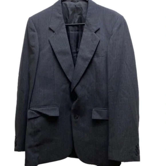 Gentry blazer men’s suit size 40R gray pinstripe top jacket