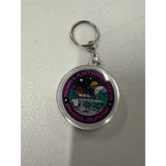 Vintage Reuben H Fleet Science Center San Diego California Keychain Souvenir‎