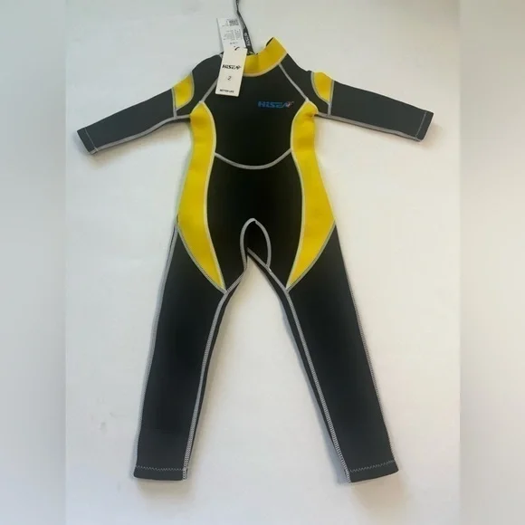 Hisea Neoprene Youth Diving Wetsuit Long Sleeves UV Surfing snorkeling Suit Kids