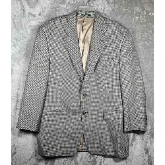 VTG Ralph Lauren Blazer Suit Jacket Casual Travel‎ Silk Wool 44R Business Coat