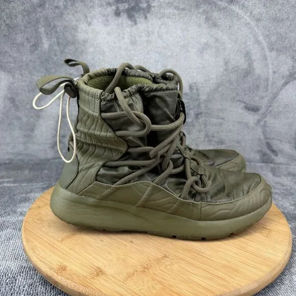 Nike Shoes Womens Size 8.5 Green Quilted High Top Winter Sneakers A00355-300