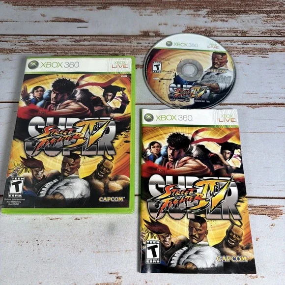Super Street Fighter IV (Xbox 360, 2010) Complete -Capcom CIB TESTED