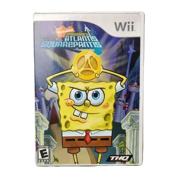 SpongeBob Atlantis SquarePantis‎ Nintendo Wii Square Pants Cartoons Nostalgic