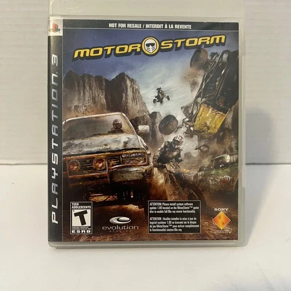 Motorstorm PlayStation 3 PS3 Game‎ Disc Case Manual Included Not For Resale