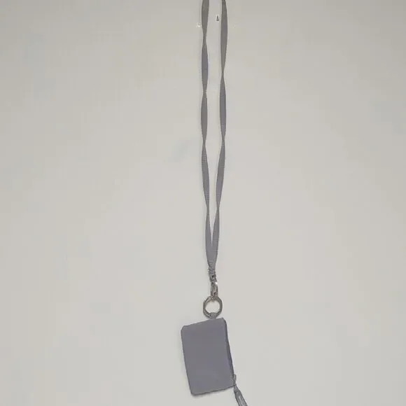 Vera Bradley Gray Key & Card Holder