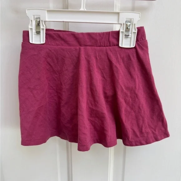 The Children's Place 2T Girls Burgundy like Skater Soft Skirt Skort