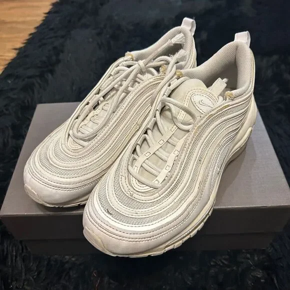 NIKE Air Max 97 white lace up shoes sneakers women’s 7.5