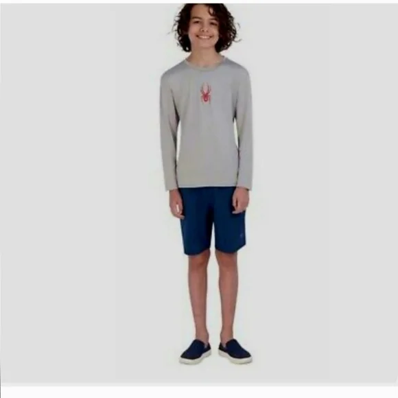 Spyder Boys 2-piece Long Sleeve Swim Set UPF 30+ Sun Protection new