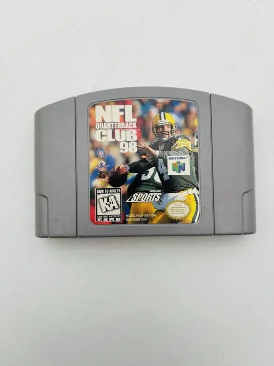 NFL Quarterback Club 98 (Nintendo 64, 1997) N64 Cart Only Authentic Tested Works