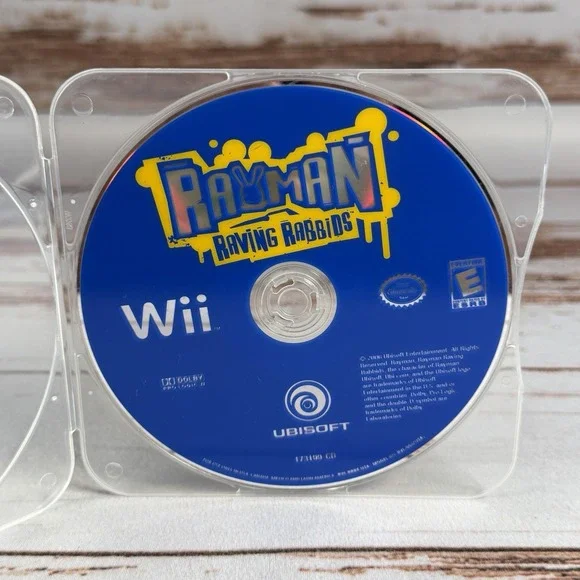 Rayman Raving Rabbids (Nintendo Wii, 2006) Disc Only Used
