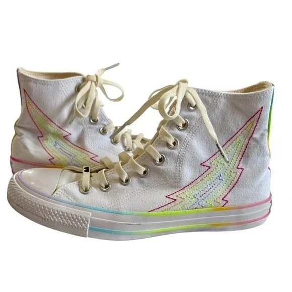 Converse Chuck Taylor All Star High Pride Womens 9/Mens 7 Rainbow Lightening