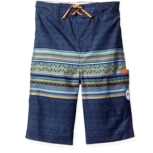 Tommy Bahama Boys' Stripe Side Pocket Swim Short