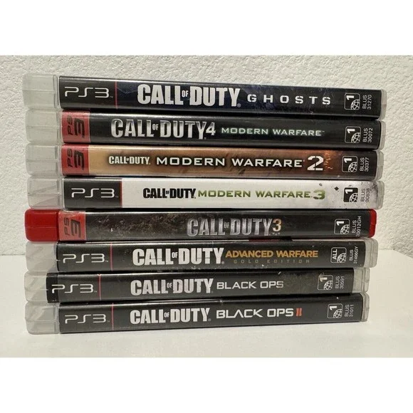 Call Of Duty PS3 Game Lot x8 Black Ops 1 2 Modern Advanced Warfare 2 3 4 Ghosts