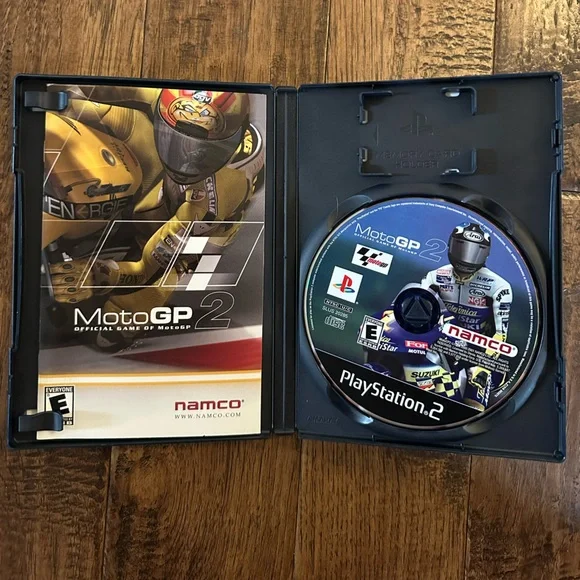 Namco MotoGP 2 PlayStation 2 Game - Black and Yellow