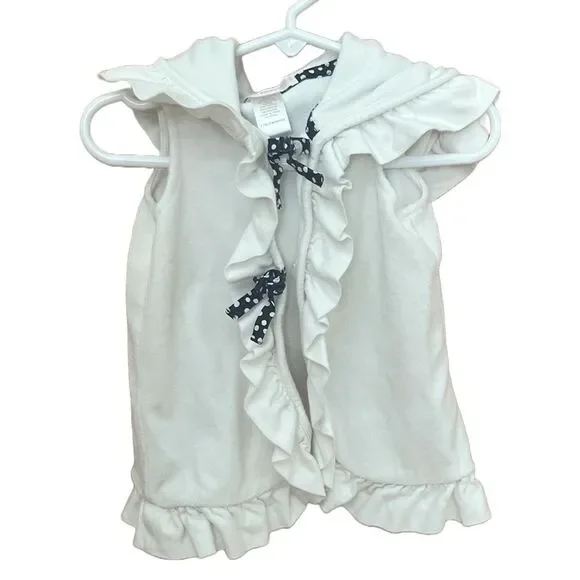 Janie and Jack, White Terry Swim Coverup, Size 6-12 Months
