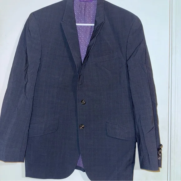 Ted Baker London Endurance Navy  Blazer with Lavender Lining